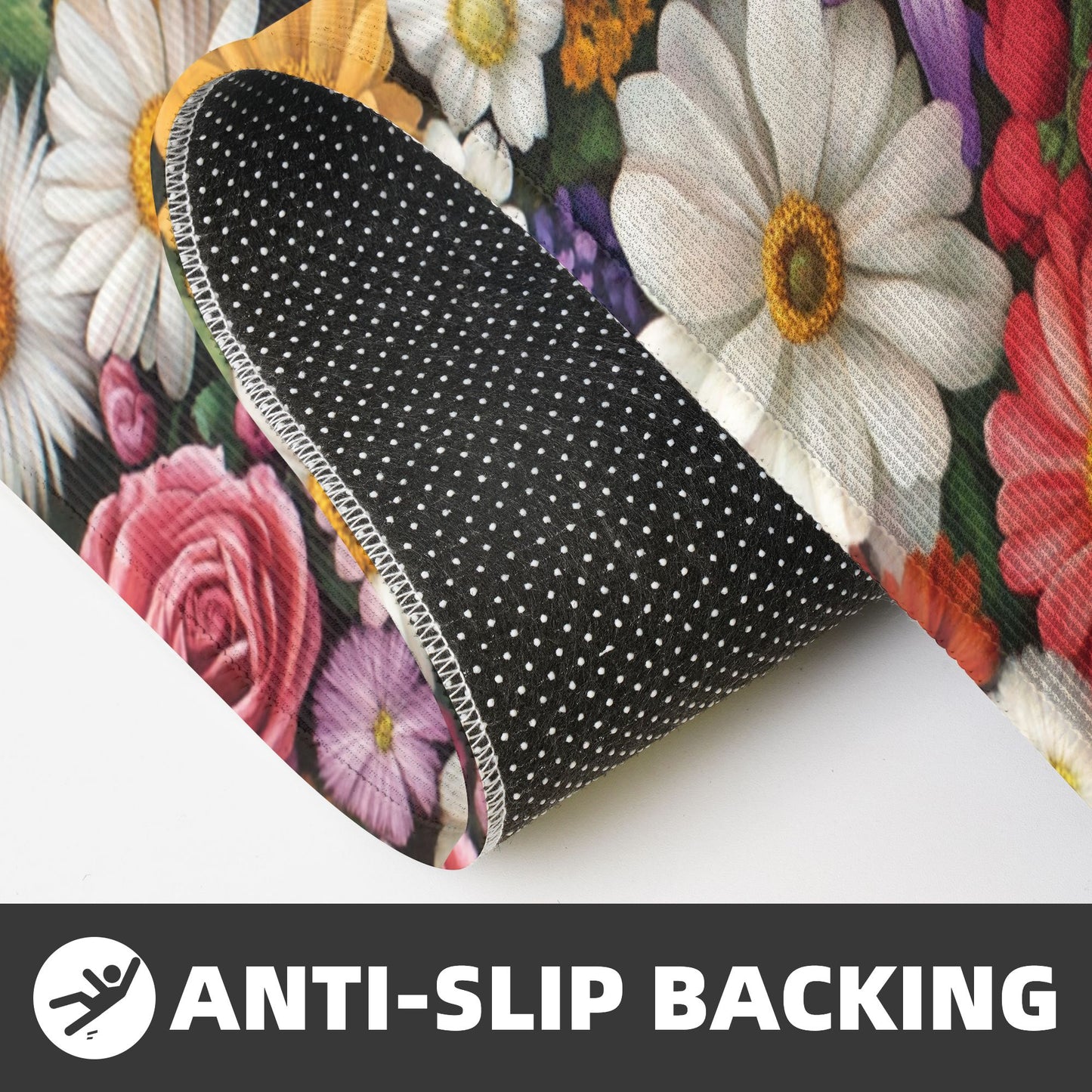 Floral Pattern Kitchen Mat Set - Anti - slip & Absorbent Items to Enhance Your Kitchen