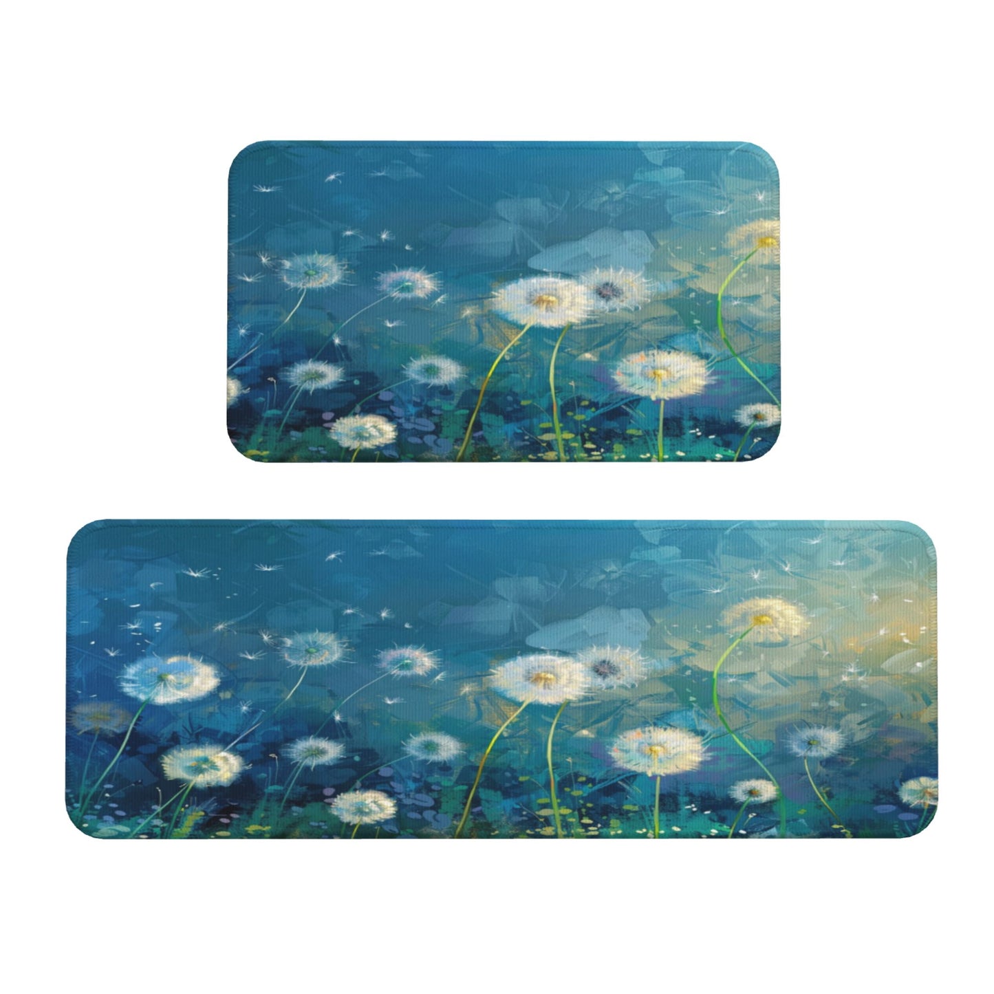 Dandelion Oil - Painting Style Kitchen Mat Set——Practical Mats Infusing Natural Poetry into the Kitchen